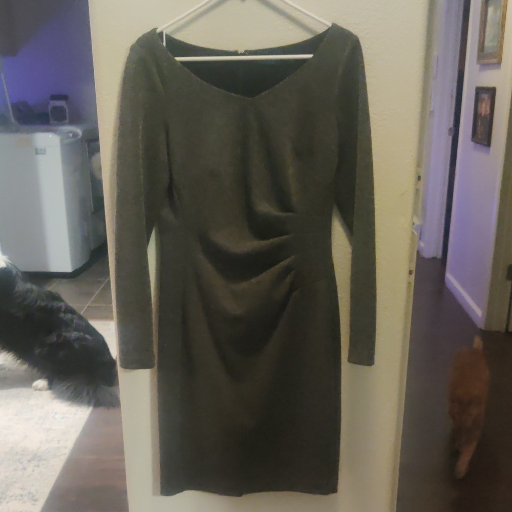 Ralph Lauren Elegant Long Sleeve Black Dress